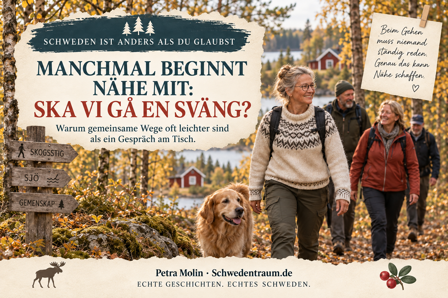 Kontakte in Schweden knüpfen: Gemeinsam wandern